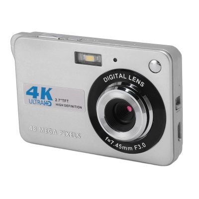 Yunseity 48MP 4K Digital Camera, Vlogging Camera with 8X Digital Zoom, Autofocus Anti Shake Compact Camera with 2.7 Inch Screen, with Fill Light, for Kids Teens Beginner Adult