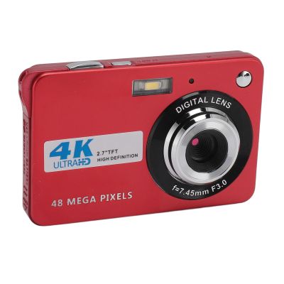 Yunseity 48MP 4K Digital Camera, Vlogging Camera with 8X Digital Zoom, Autofocus Anti Shake Compact Camera with 2.7 Inch Screen, with Fill Light, for Kids Teens Beginner Adult