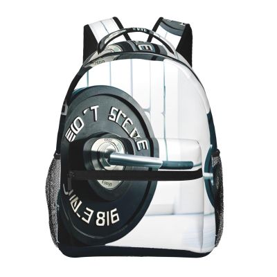 YQxwJL Weightlifting Sports Print Laptop Backpack Stylish Bookbag College Daypack Travel Business Work Bag For Men Women