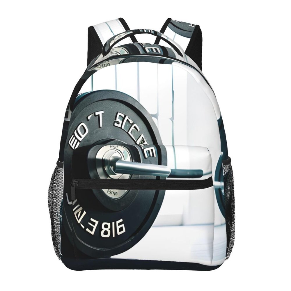 YQxwJL Weightlifting Sports Print Laptop Backpack Stylish Bookbag College Daypack Travel Business Work Bag For Men Women