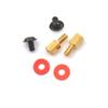 10Pcs 6.5mm 6-32-M3 Computer Golden Motherboard Riser+Silver Screws + Red Washers view 2