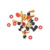 10Pcs 6.5mm 6-32-M3 Computer Golden Motherboard Riser+Silver Screws + Red Washers view 3