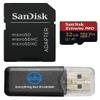 SanDisk Extreme Pro 32GB U3 A1 V30 microSDHC Card Compatible with DJI Avata 2, Mini 4K Drones (SDSQXCG-032G-GN6MA) Read Speed up to 100 MB/s Bundle with 1 Everything But Stromboli MicroSD Card Reader view 1