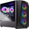 AQVIN AQB30 Gaming Tower Desktop PC - Intel i7 Core Processor Upto 4.00GHz, 32GB RAM 1TB SSD, GeForce GTX 1660 6GB GPU, RGB Fans, WiFi, Windows 10 Pro - Black view 1