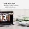Belkin Connect USB-C to Ethernet + Charge Adapter 100W w/Gigabit Ethernet Port and USB-C Port - 10/100/1000 Mbps for Fast Internet Connection - Compatible with iPhone 17, Samsung Galaxy S25, & More view 4