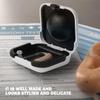 Hearing Aids Hard Case, Portable, Compact and Sturdy Protective Box, Organiser for Hearing Aids view 4