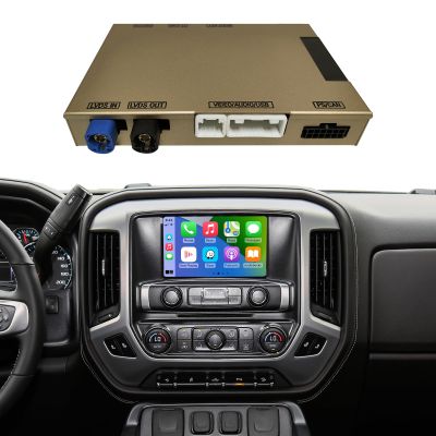 Road Top Wireless Carplay Android Auto for Cadillac, Buick, Chevrolet, GMC 2014-2020 with HMI 2.0, Carplay Retrofit Kit Decoder, Support Mirrorlink, Reverse Camera