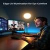 Ring Light with Stand for Zoom Meetings, 360 Rotate 10.5" Zoom Lighting for Computer Video Conference Light Desk Light, Full-Screen LED Lighting with Phone Holder for Live Streaming, Video Call view 2