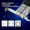 100GbE Network Adapter Compatible with Mellanox ConnectX-5 Ex, PCIe 4.0(16GT/s) x16 Ethernet NIC, Dual QSFP28 Infiniband Network Card Compare to MCX556A-EDAT view 4
