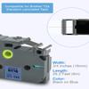 Absonic 3-Pack Tze-541 18mm 0.7" Black on Blue Label Tape Compatible for Brother Tze541 Tz-541 Tz541 3/4" P Touch Tze Tz Tape 18mm Blue Label Maker for PTD410 PTD460 PTD610BT PTD400 PTP710BT PTP700 view 2