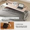 Over bed table with wheels adjustableRolling Laptop Desk Stretchable Lazy Multi-Functional DeskComputer Desk Standing Workstation for Laptop Study Work Hospital MedicalEasy To Assemble ( Size : 120 view 2