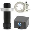 Joebo Microscope Kit 8MP 4K USB C-Mount Video Microscope Camera HD Electronic Digital Eyepiece for Stereo Biological Microscope Microscope Lens Adapters (Color : 130x Lens with Light) view 1