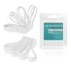 Reusable Silicone Magnetic Cord Ties - Kanemc 4.72 Inch Upgraded Twist Ties Cable Holder Cord Management, Idea For Bookmark, Fridge Magnet, Keychain, Magnetic Hat Clip For Travel (8 Pack, White) view 1