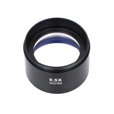 JOEBO Microscope Kit 0.5X 1X 2X Zoom Microscope Objective Lens, for Binocular Trinocular Stereo Microscope Microscope Lens Adapters (Color : 0.5X)