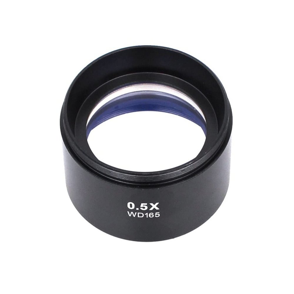 JOEBO Microscope Kit 0.5X 1X 2X Zoom Microscope Objective Lens, for Binocular Trinocular Stereo Microscope Microscope Lens Adapters (Color : 0.5X)
