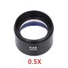 JOEBO Microscope Kit 0.5X 1X 2X Zoom Microscope Objective Lens, for Binocular Trinocular Stereo Microscope Microscope Lens Adapters (Color : 0.5X) view 2