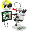 JOEBO Microscope Kit 0.5X 1X 2X Zoom Microscope Objective Lens, for Binocular Trinocular Stereo Microscope Microscope Lens Adapters (Color : 0.5X) view 4