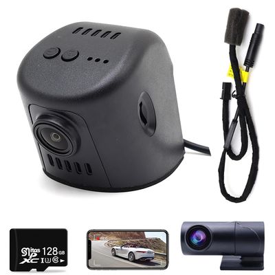 AutoBora Car Video Recorder Night Vision UHD 4K 2160P DVR Dash Cam Camera for Porsche Panamera Cayenne Carrera Taycan 971 911 992 9Y0 (128GB, Front 4K+Rear 1080P)