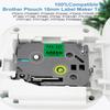 Absonic 3-Pack 18mm 0.7" Black on Green Label Tape Compatible for Brother Tze-741 Tze741 Tz-741 Tz741 3/4" P Touch Tze Tz Tape 18mm Green Label Maker for PTD410 PTD460 PTD610BT PTD400 PTP710BT PTP700 view 3