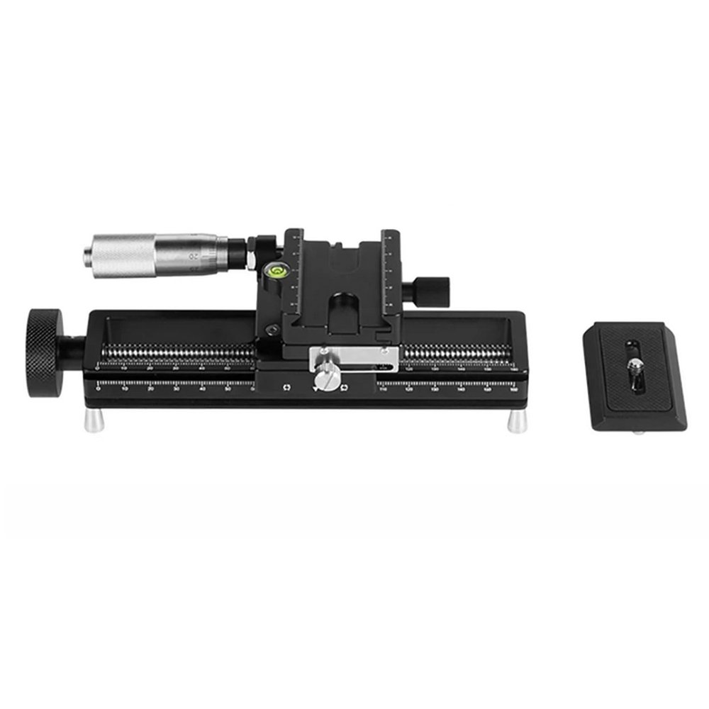Macro Photography Fine Adjustment Guide Cell Phone SLR Micro Camera Delay Shooting 170MM Slide Rail Aluminum Alloy Bracket