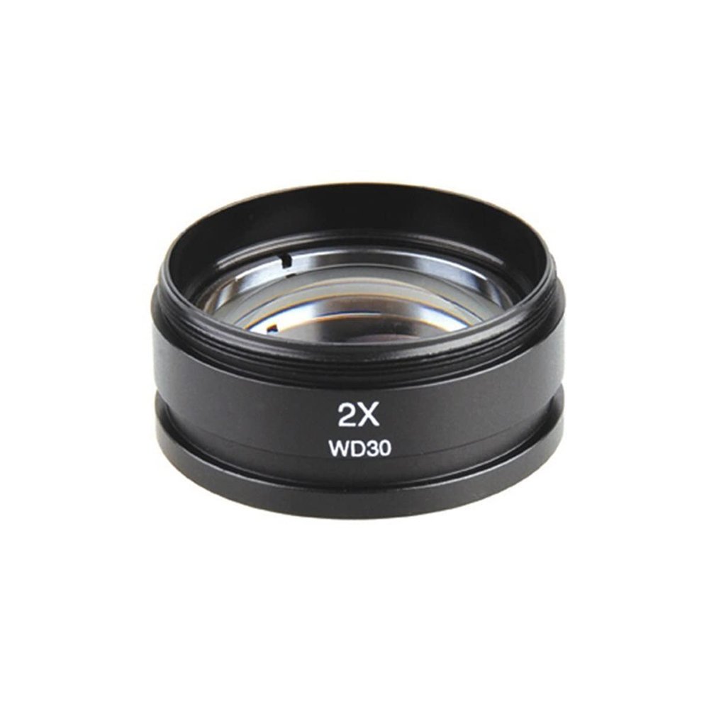 Joebo Microscope Kit 0.5X 1X 2X Zoom Microscope Objective Lens, for Binocular Trinocular Stereo Microscope Microscope Lens Adapters (Color : 2X)