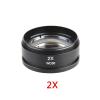 Joebo Microscope Kit 0.5X 1X 2X Zoom Microscope Objective Lens, for Binocular Trinocular Stereo Microscope Microscope Lens Adapters (Color : 2X) view 2