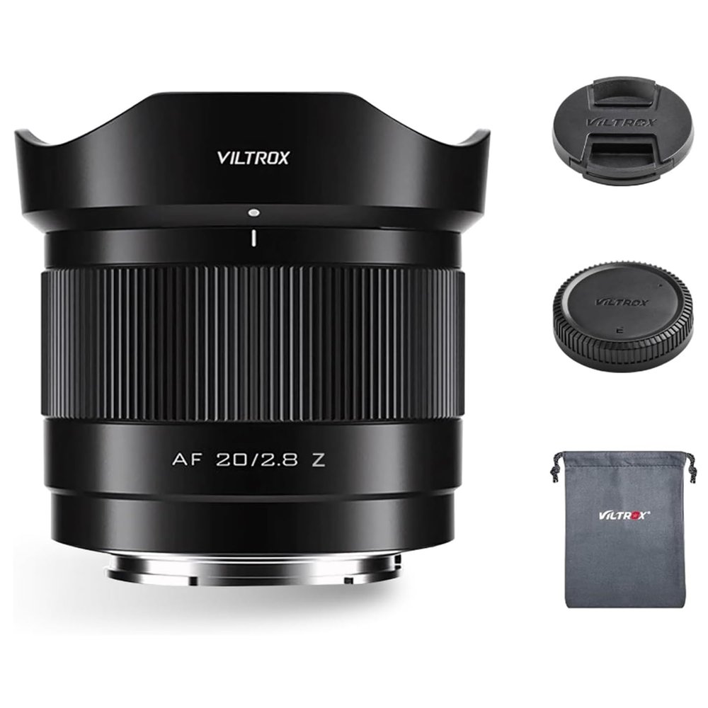 VILTROX 20mm f/2.8 Z Lens for Nikon, 20mm F2.8 Z-Mount Full Frame AFLens Prime Wide Angle Autofocus Lens for Nikon Z Camera Z5, Z6, Z7, Z8, Z9, Z30, Z50, and ZFC Models