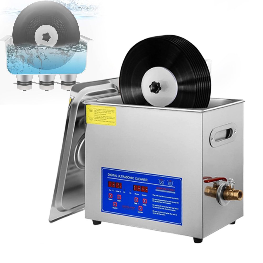 Vinyl Record Cleaning Machine360 high-Frequency Vibration, Effective Cleaning Glasses, Jewelry, Makeup Brushes, Ring, Necklaces, Eyeglass, Watches