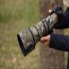 ROLANPRO Camouflage Lens Cover for Sigma 500mm F5.6 DG DN OS Sports E Mount Lens Protection Sleeve Case Raincover-#23 Brown Jungle camo Waterproof view 4
