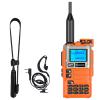 QUANSHENG UV-K5(8) Two Way Radio Long Range UV-K6 Walkie Talkie NOAA Weather Forecast DTMF Hanheld Radio UV-K5 8 USB-C Charging Orange with 18.89in Tactical Antenna view 1