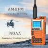 QUANSHENG UV-K5(8) Two Way Radio Long Range UV-K6 Walkie Talkie NOAA Weather Forecast DTMF Hanheld Radio UV-K5 8 USB-C Charging Orange with 18.89in Tactical Antenna view 2