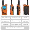 QUANSHENG UV-K5(8) Two Way Radio Long Range UV-K6 Walkie Talkie NOAA Weather Forecast DTMF Hanheld Radio UV-K5 8 USB-C Charging Orange with 18.89in Tactical Antenna view 4