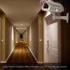 MUNEFE Solar Powered Dummy Security Camera, Dummy Fake Security Camera with Flash LED, Fake TV Security Monitor for Home Office view 2