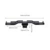 MUNEFE Cold Shoe Extension Mot, iversal Cold Shoe Extension Bracket, Aluminum Alloy Dual Straiht Mot Flash Bracket for Camera Microph view 3