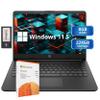 HP Stream 14" HD Lightweight Laptop, Intel Celeron N4120, 8GB RAM, 224GB Storage(64GB eMMC + 160GB Docking Station), Intel UHD Graphics, HD Webcam, 1 Year Office 365, WiFi, Bluetooth, Win 11s, Black, view 1