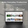 HP Stream 14" HD Lightweight Laptop, Intel Celeron N4120, 8GB RAM, 224GB Storage(64GB eMMC + 160GB Docking Station), Intel UHD Graphics, HD Webcam, 1 Year Office 365, WiFi, Bluetooth, Win 11s, Black, view 3