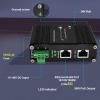 Elenzk 5G PoE Injector - Industrial 5 Gigabit IEEE802.3 at 30W Hardened POE Adapter with 12-48V DC Input DIN- Rail, IP40 Aluminum Case, for 5G Router/AP/Extender view 3