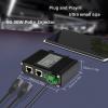 Elenzk 5G PoE Injector - Industrial 5 Gigabit IEEE802.3 at 30W Hardened POE Adapter with 12-48V DC Input DIN- Rail, IP40 Aluminum Case, for 5G Router/AP/Extender view 4