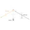 Natec THLC50S - 1.3 GHz SMAP Cable with Add-on Radial Attachment Attachment (SMAP Attachment Side) SMAJ (Antenna Mounting Side) RG58A/U 5m Stainless Steel Shell SMAJ (Antenna Mounting Side) view 3