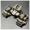 SUZLAZYR PVS-14 Light Weight Dual Tube Mounting System, Binocular Bridge NVG Mount, Night Vision Goggles Night Vision Adapter for PVS 14 Night Vision Monocular or Binocular,Sand view 1
