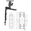 Strg Kayak Fish Finder Mount, Fish Finder Transducer Mount with Rectangle Plate and Transducer Arm Boat Marine Electronic Mounts Compatible with Garmin, Lowrance and More Fish Finders view 2