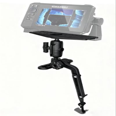 Strg Fish Finder Mount for Kayak, Fish Finder Transducer Mount with Rectangle Plate and Transducer Arm Boat Marine Electronic Mounts Compatible with Garmin, Lowrance and More Fish Finders