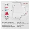 25A 18MM Mini 230V 50/60Hz RCBO 1P+N 6KA Residual Current Differential Automatic Circuit Breaker Over Current Leakage Protection view 2