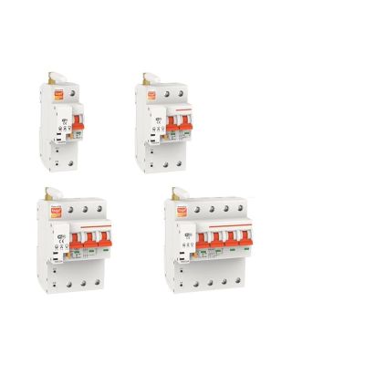 PGMTDEFXJO 1-4P 10-100A 220V Smart Circuit Breaker Switch Power Consumption KWh Meter Voltmeter Ammeter Voltage Monitor (Color : 50a, Size : 1P)