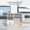 Kisnt 34 Keys Wired &Wireless Mechanical Number Pad view 4