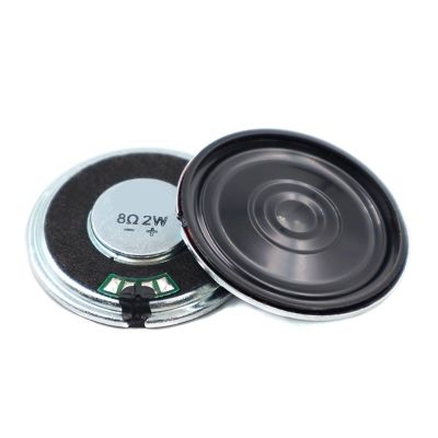 WENBIXIA 2Pcs 36MM 8Ohm 2W Iron Case Internal Magnet Speaker 36 * 5MM Diameter 36 MM 8 Ohm 2 Watt Loud Speaker Loudspeaker