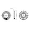 WENBIXIA 2Pcs 36MM 8Ohm 2W Iron Case Internal Magnet Speaker 36 * 5MM Diameter 36 MM 8 Ohm 2 Watt Loud Speaker Loudspeaker view 2
