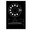 WENBIXIA 10Pcs 50MM 50R 0.5 Watt Speaker Magnetic Speaker Diameter 5CM 50 Ohm 0.5W Height 8MM 50 * 8MM view 2