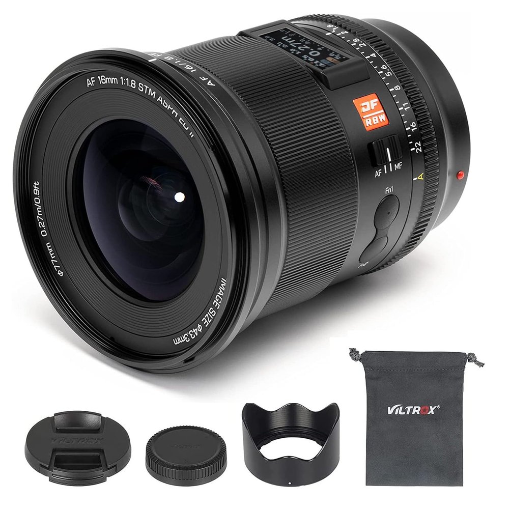 VILTROX 16mm f/1.8 F1.8 Z Mount Full Frame Auto Focus Large Aperture Ultra Wide Angle Lens Built-in LCD Screen for Nikon Z-Mount Cameras ZFC Z50 Z5 Z6 Z7 Z8 Z9 Z7 Mark II