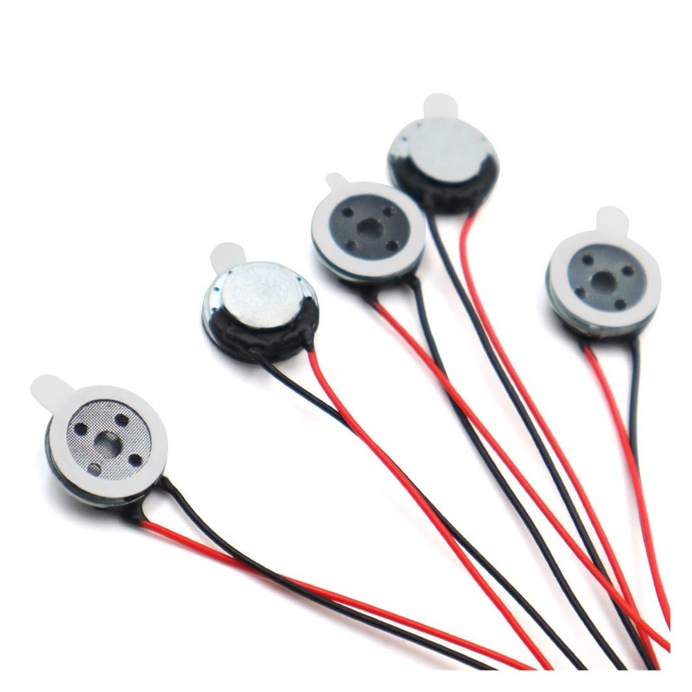 WENBIXIA 10PCS Diameter 10MM Plastic Inner Tape Wire 60MM Small Speaker 8R 0.5W Speaker with Double Sided Tape 8ohm 0.5W